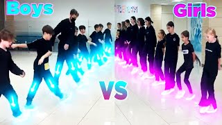 GIRLS 🥵 VS BOYS 😈 Dance Challenge  WHO WINS  New Tuzelity TikTok Compilation [upl. by Bibbye]