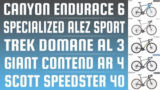 SPEEDSTER VS CONTEND VS DOMANE VS ALLEZ VS ENDURACE  REVISITED FOR 2021  BIKOTIC [upl. by Akim]