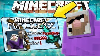 GETTING MY PVP LICENSE IN MINECRAFT [upl. by Ettennaej]