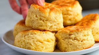 Easy Fluffy Biscuits Recipe [upl. by Dominica]