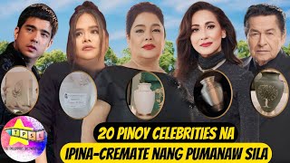 20 Pinoy Celebrities na ipinacremate nang pumanaw Sila [upl. by Oisangi]