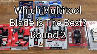 Which Multitool Blade Performs the Best Round 2 Milwaukee vs Diablo vs Fein vs Ezarc [upl. by Nnylorac412]