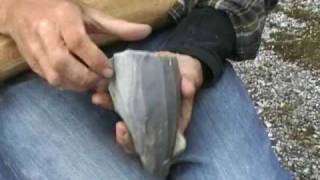 Mikkel knapping flint blades 3 [upl. by Godfrey]