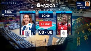 LIGA NACIONAL DE VOLEY  Alianza Lima vs USMP por RADIO OVACION [upl. by Aromas]