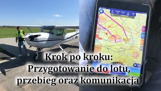 Lot na lotnisko kontrolowane w VFR krok po kroku zapis lotu  ATC Lotnictwo w pigułce [upl. by Eelytsirk]