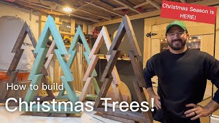 How to make a 2x4 Christmas tree Build a Christmas tree with me With measurements and Jig ideas [upl. by Rojam]