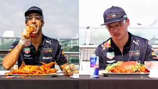 Daniel Ricciardo and Max Verstappen do a Smash N Crab job on Singapore [upl. by Shayne]