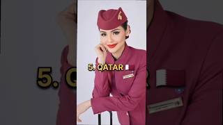 Top 10 Air Hostess Uniform 🥋 of Defferent countries 4 shorts [upl. by Cammie13]