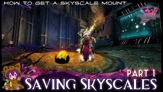 Guild Wars 2  Saving Skyscales Part 1 Water Fire Earth Air Ice Life Blood [upl. by Nelo]