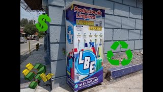 Maquina vending dispensadora de Productos de Limpieza  Idea de Negocio para Invertir [upl. by Nohsad874]