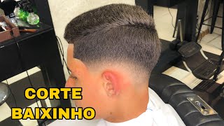 COMO FAZER LOW FADE  CORTE BAIXO PASSO A PASSO [upl. by Turoff]