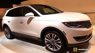 2016 Lincoln MKX EcoBoost  Exterior Interior Walkaround  Debut at 2015 Detroit Auto Show [upl. by Bette]