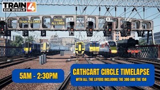 TSW4  Cathcart Circle Timelapse from 5am  230pm  Train Sim World 4 [upl. by Eigla]