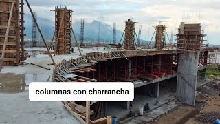 como cimbrar columnas con charrancha [upl. by Eissen]