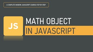 Math Object in JavaScript  Math Object  JavaScript [upl. by Renfred]