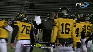 VANDALIA BUTLER at SIDNEY Football 10192018 [upl. by Anigger]