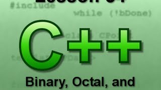 C Console Lesson 54 Binary Octal and Hexadecimal [upl. by Oel]