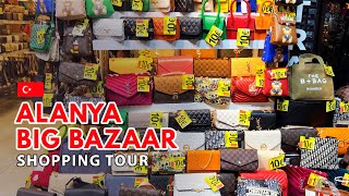 BIG BAZAAR in Alanya 🇹🇷 Shopping tour 2023 4K shopping bazaar turkey shoppingtour alanya [upl. by Dadinirt283]