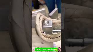 Induction brazing aluminum cost effective and fastshorts ytshorts trending viralvideo [upl. by Llehcsreh]