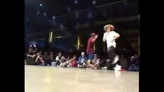 BBOY KLEJU Poland vs BBOY GRAZY Spain battle [upl. by Nahrut]