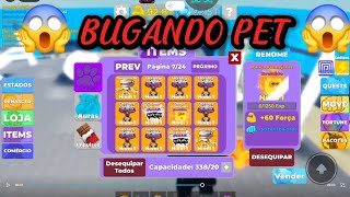 BUGANDO PETS PARA ALEATÓRIOS E INSCRITOS MUSCLE LEGENDSROBLOX [upl. by Baese]