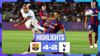 BARCELONA 42 TOTTENHAM HOTSPUR  HIGHLIGHTS [upl. by Berkeley]