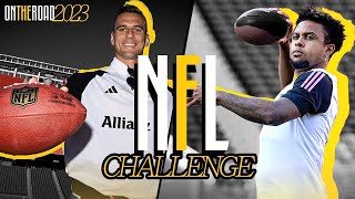 Juventus Players vs NFL Accuracy Challenge 🏈 🎯 [upl. by Dnalrag678]