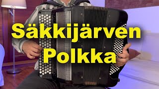 Finnish Folk Song  Säkkijärven Polkka Accordion [upl. by Mitzie]