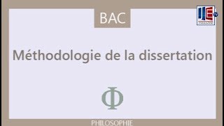 Examen du Baccalauréat  Méthodologie de la dissertation philosophique [upl. by Nuoras]