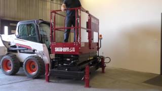 Collapsible Railings  Skid Lift  Scissor Lift Attachment [upl. by Schumer]