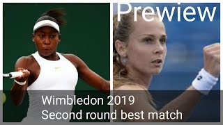 Wimbledon 2019Second round best matchCori Gauff vs Magdalena Rybarikova [upl. by Swithbart]