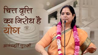 चित्त वृत्ति का निरोध है योग  Anandmurti Gurumaa [upl. by Amme678]