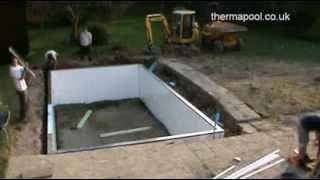 DIY swimming pool construction panel kit [upl. by Nesmat]