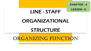 Organisation Structure  Line amp staff Functional Committee [upl. by Maure634]