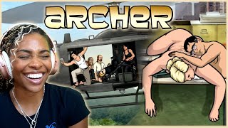 HEART OF ARCHNESS PART III  ARCHER SEASON 3 EPISODE 3 REACTION [upl. by Essirahc89]