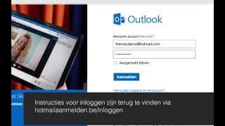 Hotmail aanmelden  Diensten [upl. by Melcher]