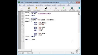 Assembly Language Programming using 8086 [upl. by Anali]