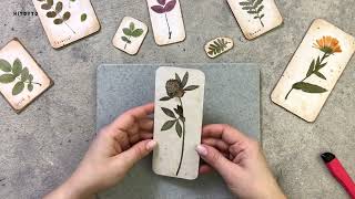 Pressed flower bookmark [upl. by Annaeirb170]