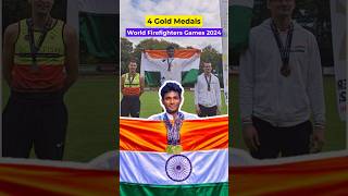 Mariyappan won 4 GOLD MEDALS in World Firefighters Games 2024 firefighter denmark [upl. by Laban317]