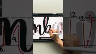 🍔 in calligraphy procreate shorts calligraphy [upl. by Hayyim489]