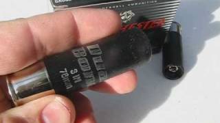 Winchester Dual Bond Sabot  12 Ga  Smoothbore vs Rifled Choke [upl. by Clea]