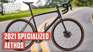 NEW 2021 Specialized Aethos  Its Not a Race Bike  TESTED  Bicycling [upl. by Ddal]