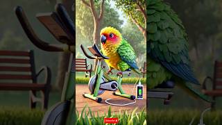 Parrot try to recharge phone’s battery ai animals loveinshorts funny pet cartoon aistory [upl. by Sugar308]