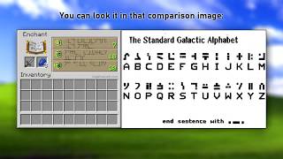How to translate Minecraft ENCHANTMENT LANGUAGE [upl. by Thgiwed]