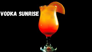 Vodka Sunrise  Easy Vodka Cocktail Recipe [upl. by Blalock665]