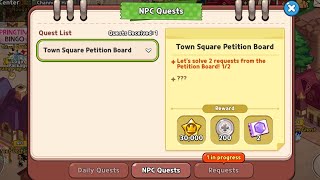 Town Square NPC Quest Town Square Petition Board  Cookie Run Kingdom [upl. by Cobby]