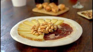 Easy Recipe The Perfect Plate Of Jamon Iberico And Manchego Cheese [upl. by Burt711]