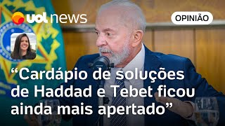 Lula deixa Haddad e Tebet com poucas opções para solucionar equilíbrio fiscal  Carla Araújo [upl. by Licko523]