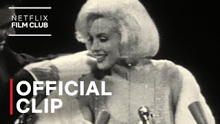 Marilyn Monroe Sings Happy Birthday Mr President to JFK  Netflix [upl. by Reimer]