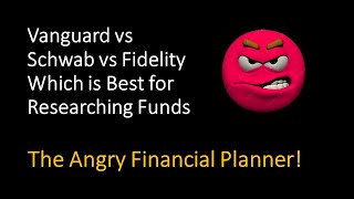 Schwab vs Fidelity vs Vanguard Which is Best for Researching Mutual Funds [upl. by Colan552]